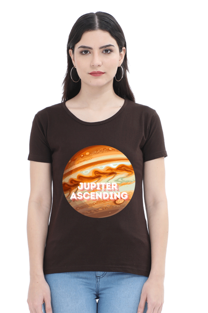 Artredis Women Cotton Regular All Over Print T-Shirts | Jupiter Ascending| Half Sleeves | Round Neck