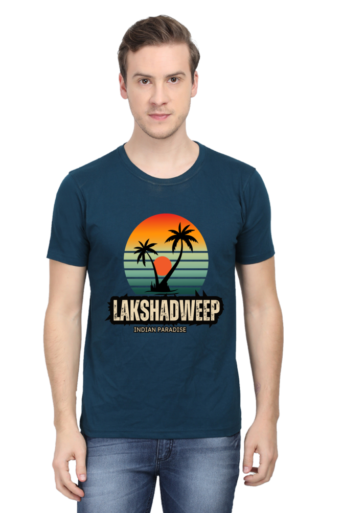 Artredis Men Cotton Printed Regular Fit T-Shirts |Lakshadweep| | Half Sleeves | Round Neck