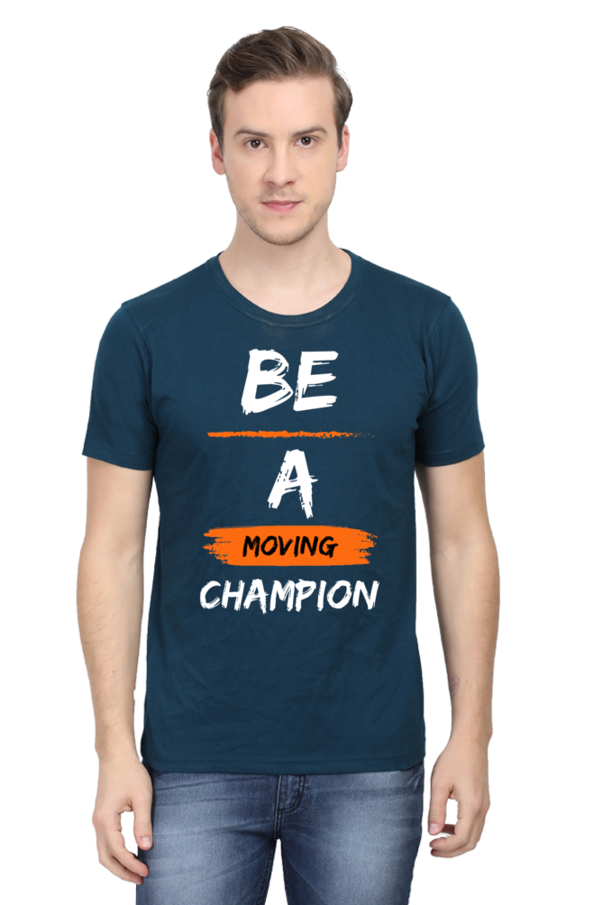 Artredis Men Cotton Printed Regular Fit T-Shirts |Be A Champion| | Half Sleeves | Round Neck