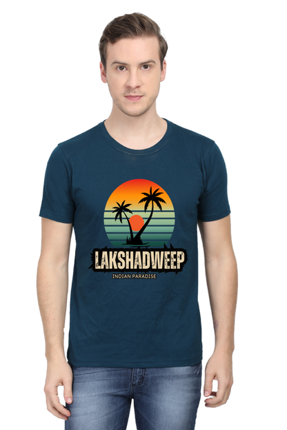 Artredis Men Cotton Printed Regular Fit T-Shirts |Lakshadweep| | Half Sleeves | Round Neck