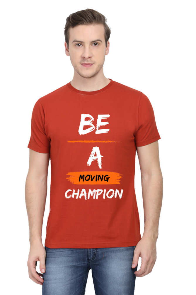 Artredis Men Cotton Printed Regular Fit T-Shirts |Be A Champion| | Half Sleeves | Round Neck