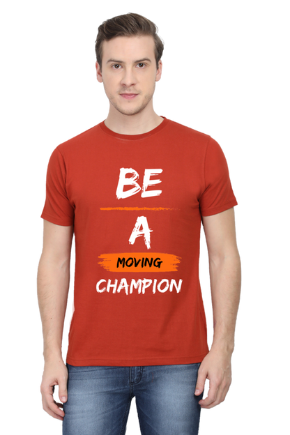 Artredis Men Cotton Printed Regular Fit T-Shirts |Be A Champion| | Half Sleeves | Round Neck