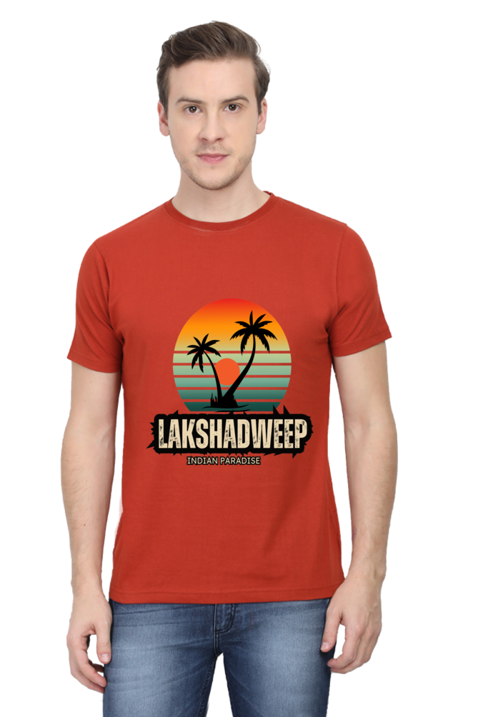 Artredis Men Cotton Printed Regular Fit T-Shirts |Lakshadweep| | Half Sleeves | Round Neck