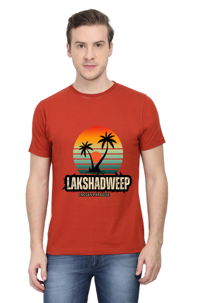 Artredis Men Cotton Printed Regular Fit T-Shirts |Lakshadweep| | Half Sleeves | Round Neck