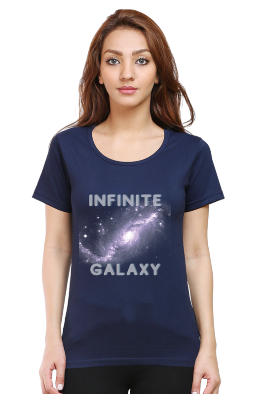 Artredis Women Cotton Regular All Over Print T-Shirts |Infinite Galaxy| Half Sleeves | Round Neck