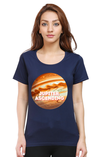 Artredis Women Cotton Regular All Over Print T-Shirts | Jupiter Ascending| Half Sleeves | Round Neck