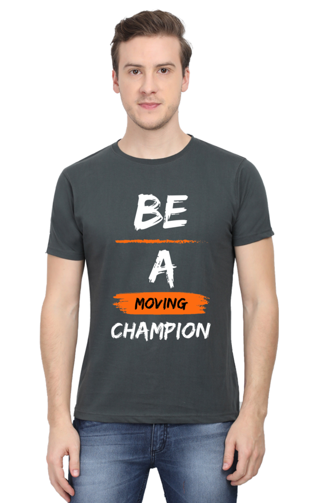 Artredis Men Cotton Printed Regular Fit T-Shirts |Be A Champion| | Half Sleeves | Round Neck