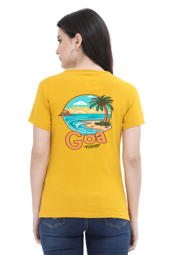 Artredis Women Cotton Printed Regular Fit T-Shirts | Goa| Half Sleeves | Round Neck