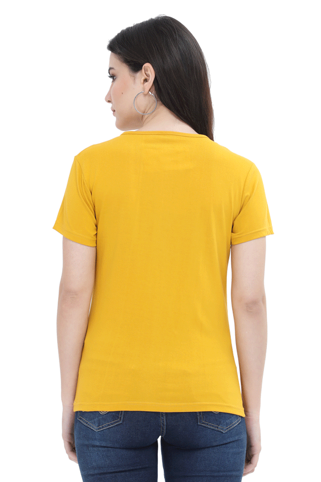 Artredis Women Cotton Printed Regular Fit T-Shirts |Poovar Island| Half Sleeves | Round Neck