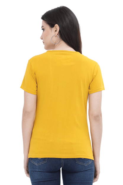 Artredis Women Cotton Printed Regular Fit T-Shirts | Airplane Mode| Half Sleeves | Round Neck