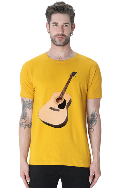 Artredis Men Cotton Printed Regular Fit T-Shirts |Guitar| | Half Sleeves | Round Neck