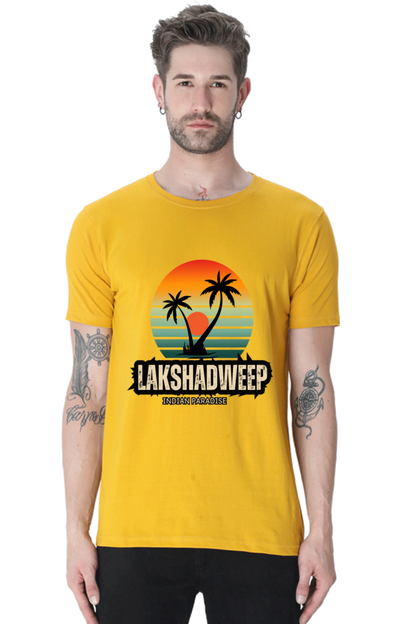 Artredis Men Cotton Printed Regular Fit T-Shirts |Lakshadweep| | Half Sleeves | Round Neck