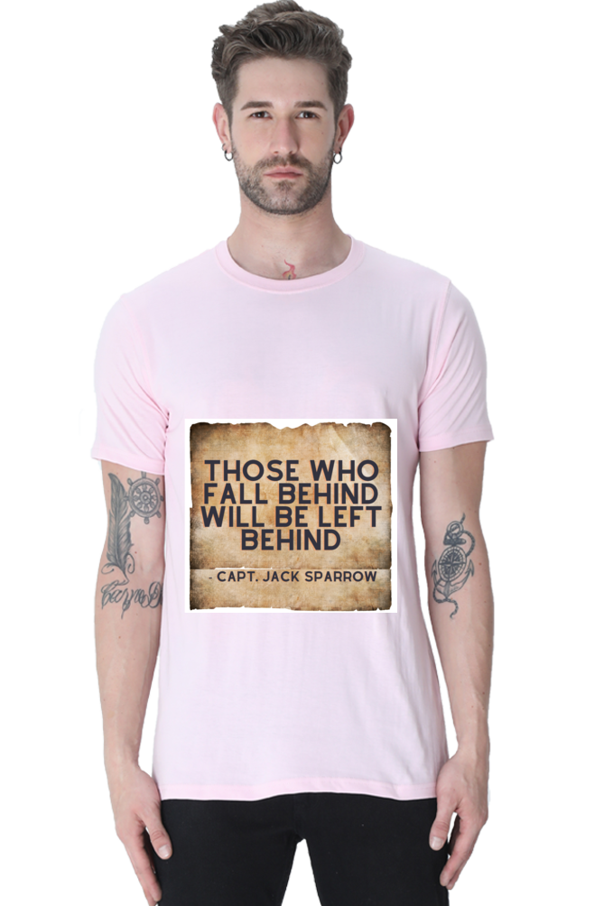 Artredis Men Cotton Printed Regular Fit T-Shirts |Those who fall Behind| | Half Sleeves | Round Neck