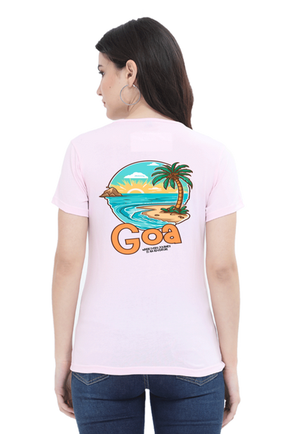 Artredis Women Cotton Printed Regular Fit T-Shirts | Goa| Half Sleeves | Round Neck