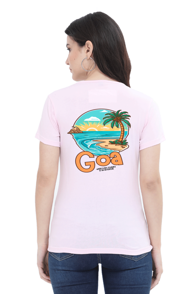 Artredis Women Cotton Printed Regular Fit T-Shirts | Goa| Half Sleeves | Round Neck