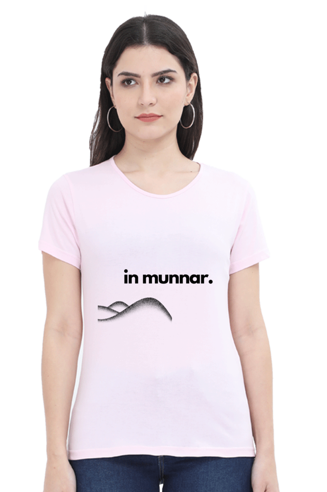 Artredis Women Cotton Printed Regular Fit T-Shirts |Munnar| Half Sleeves | Round Neck