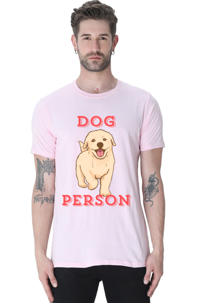 Artredis Men Cotton Printed Regular Fit T-Shirts |Dog Person| | Half Sleeves | Round Neck