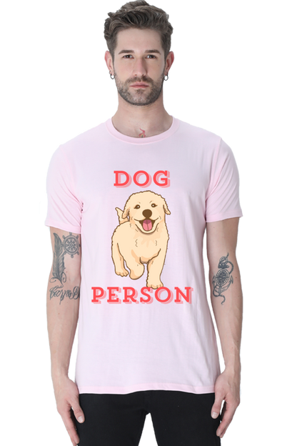 Artredis Men Cotton Printed Regular Fit T-Shirts |Dog Person| | Half Sleeves | Round Neck