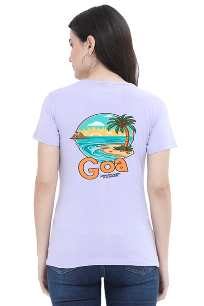 Artredis Women Cotton Printed Regular Fit T-Shirts | Goa| Half Sleeves | Round Neck