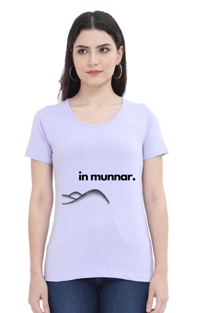 Artredis Women Cotton Printed Regular Fit T-Shirts |Munnar| Half Sleeves | Round Neck