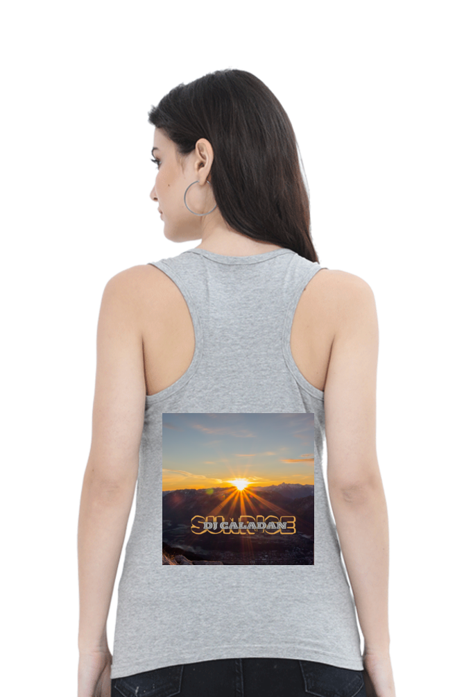 Artredis Women Cotton Tank Top | Sunshine| Half Sleeves | Round Neck