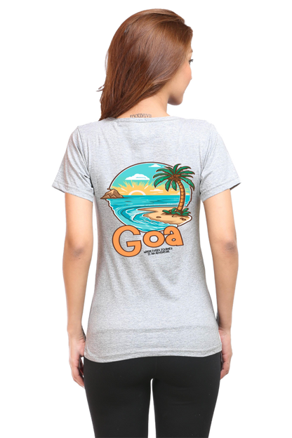 Artredis Women Cotton Printed Regular Fit T-Shirts | Goa| Half Sleeves | Round Neck