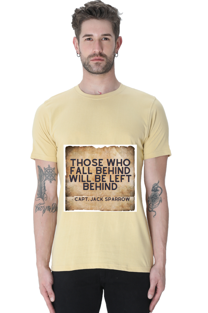 Artredis Men Cotton Printed Regular Fit T-Shirts |Those who fall Behind| | Half Sleeves | Round Neck