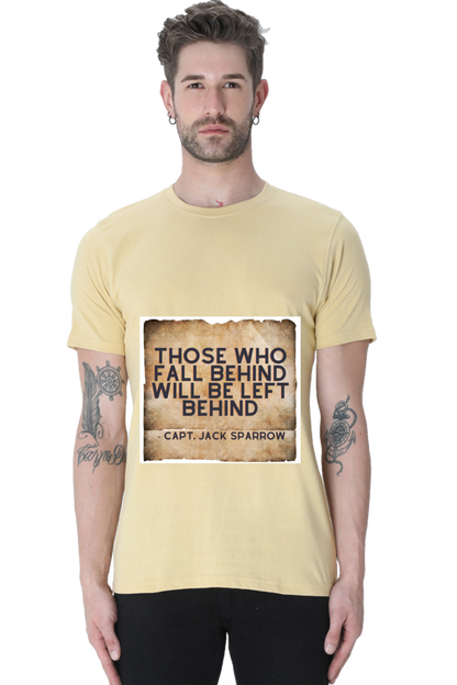 Artredis Men Cotton Printed Regular Fit T-Shirts |Those who fall Behind| | Half Sleeves | Round Neck