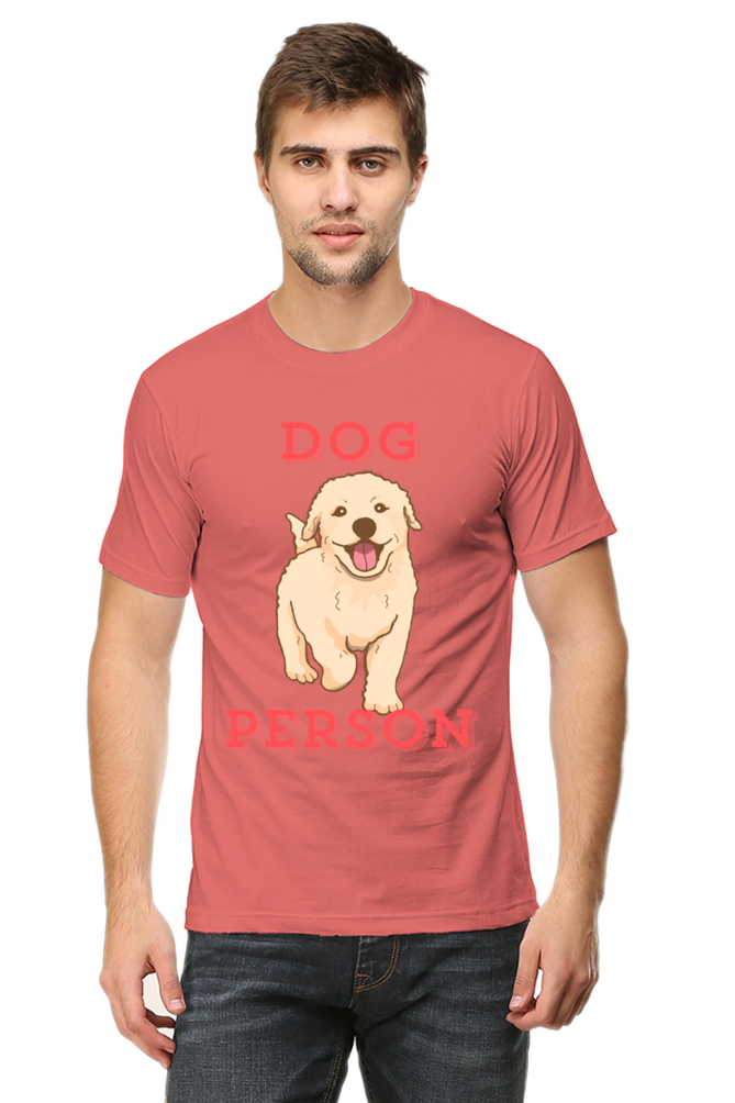 Artredis Men Cotton Printed Regular Fit T-Shirts |Dog Person| | Half Sleeves | Round Neck