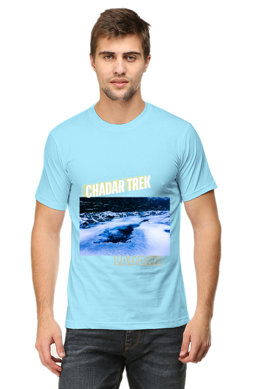 Artredis Men Cotton Printed Regular Fit T-Shirts |Chadar Trek| | Half Sleeves | Round Neck