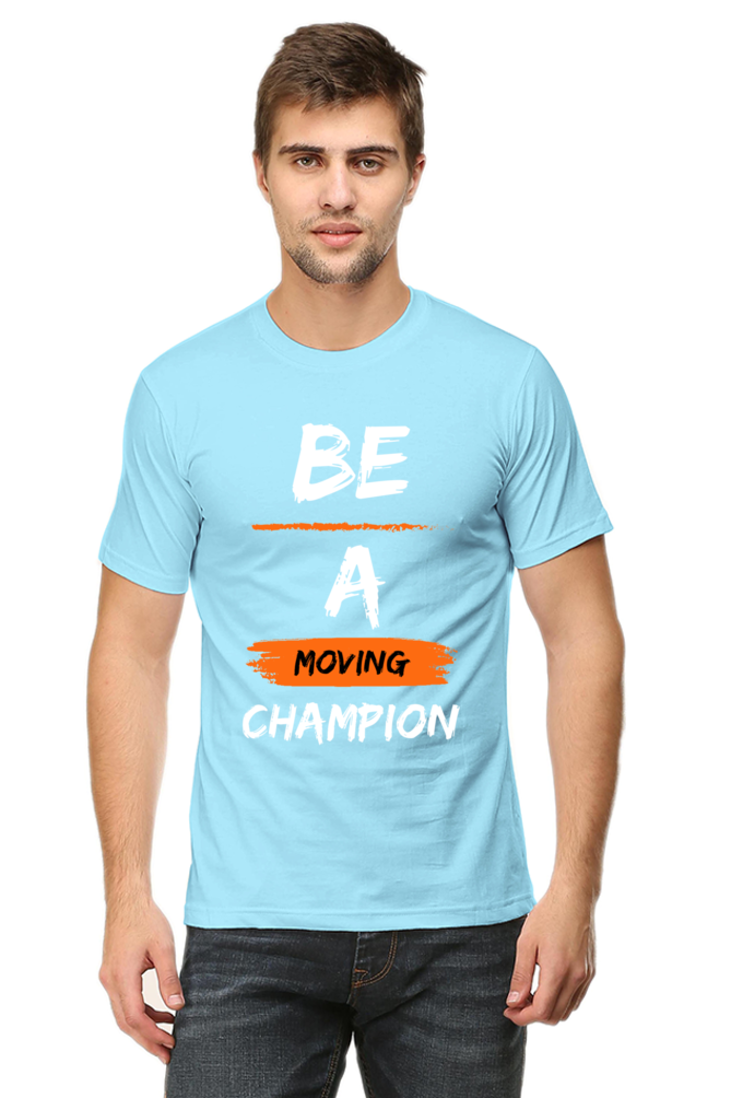 Artredis Men Cotton Printed Regular Fit T-Shirts |Be A Champion| | Half Sleeves | Round Neck