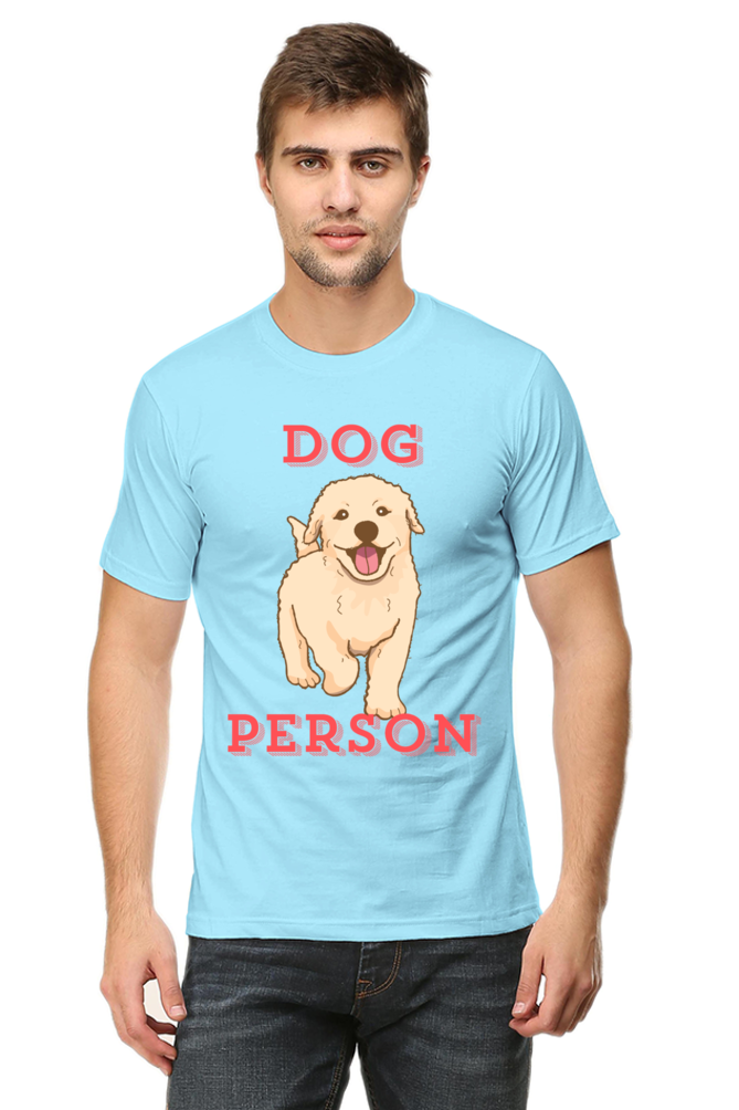 Artredis Men Cotton Printed Regular Fit T-Shirts |Dog Person| | Half Sleeves | Round Neck