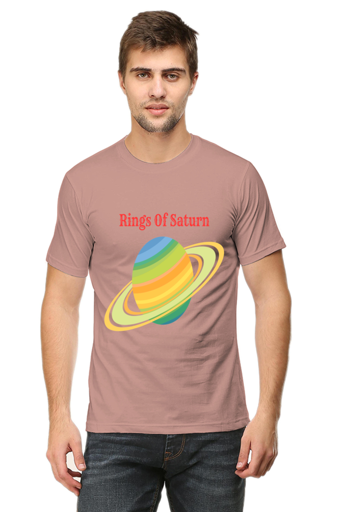 Artredis Men Cotton Printed Regular Fit T-Shirts |Rings of Saturn| Round Neck