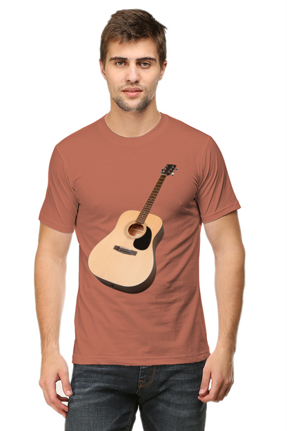 Artredis Men Cotton Printed Regular Fit T-Shirts |Guitar| | Half Sleeves | Round Neck