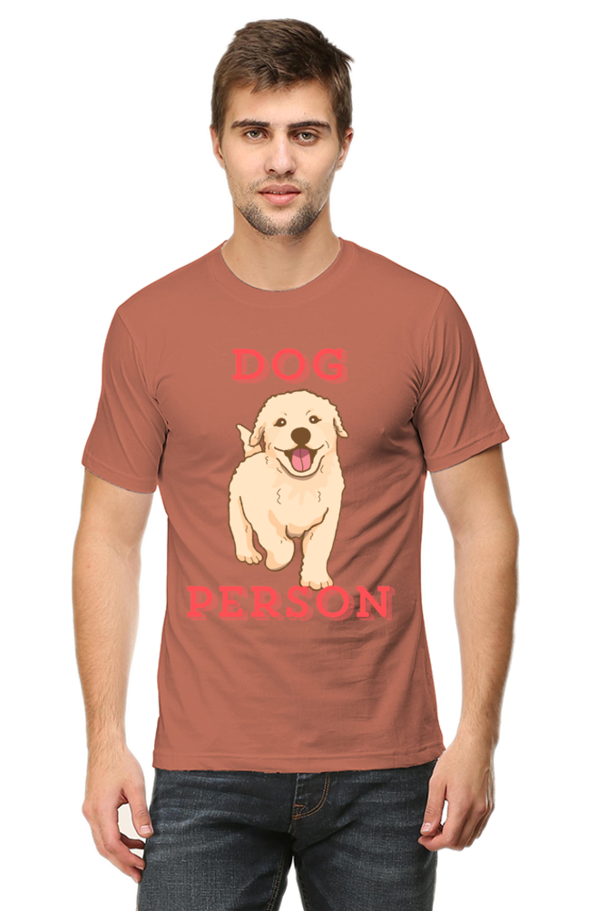 Artredis Men Cotton Printed Regular Fit T-Shirts |Dog Person| | Half Sleeves | Round Neck