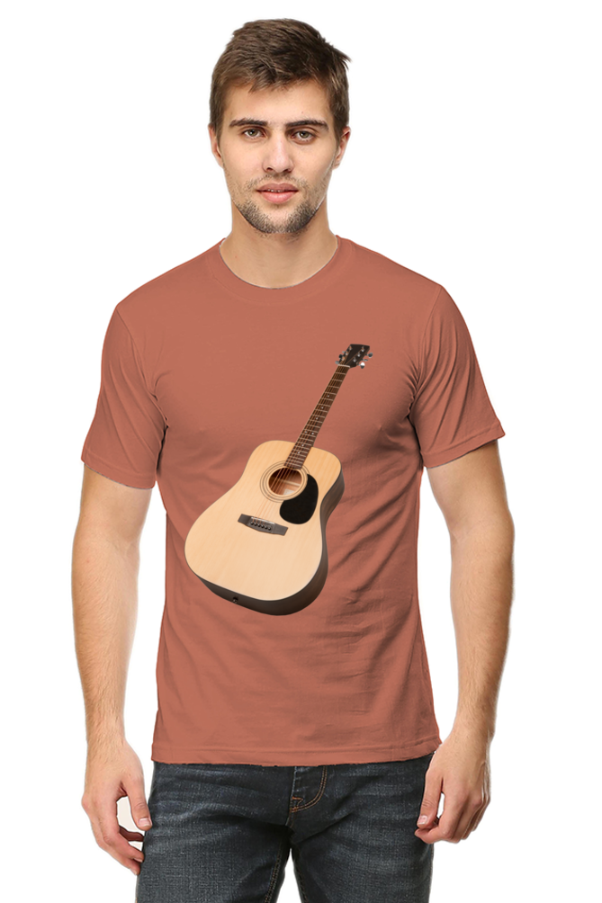 Artredis Men Cotton Printed Regular Fit T-Shirts |Guitar| | Half Sleeves | Round Neck