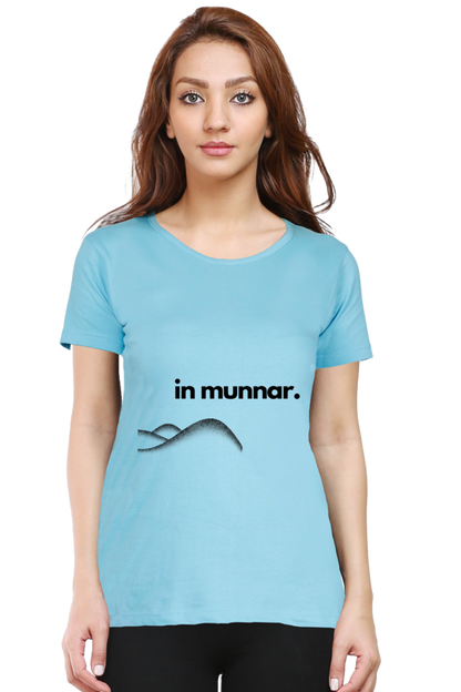 Artredis Women Cotton Printed Regular Fit T-Shirts |Munnar| Half Sleeves | Round Neck