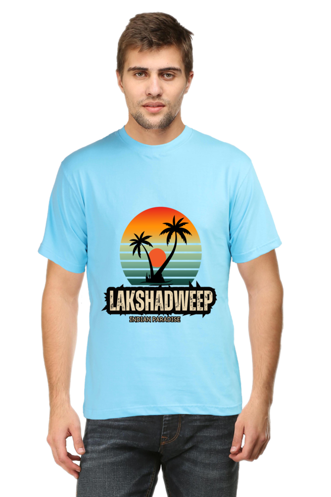 Artredis Men Cotton Printed Regular Fit T-Shirts |Lakshadweep| | Half Sleeves | Round Neck