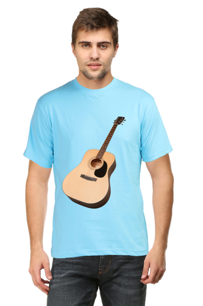 Artredis Men Cotton Printed Regular Fit T-Shirts |Guitar| | Half Sleeves | Round Neck