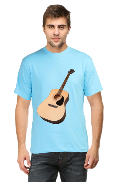 Artredis Men Cotton Printed Regular Fit T-Shirts |Guitar| | Half Sleeves | Round Neck