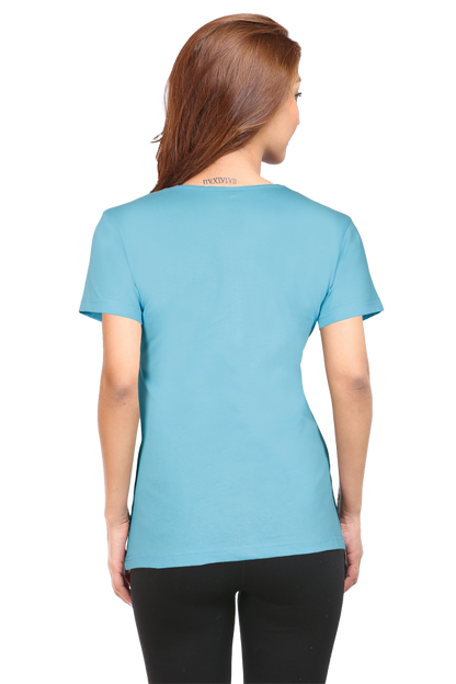 Artredis Women Cotton Printed Regular Fit T-Shirts | Airplane Mode| Half Sleeves | Round Neck