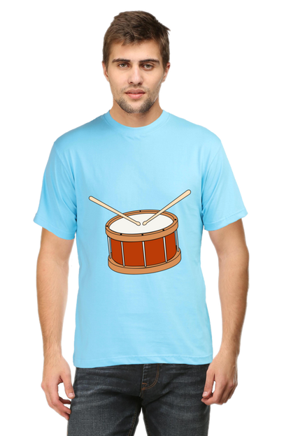 Artredis Men Cotton Printed Regular Fit T-Shirts |Drum| | Half Sleeves | Round Neck