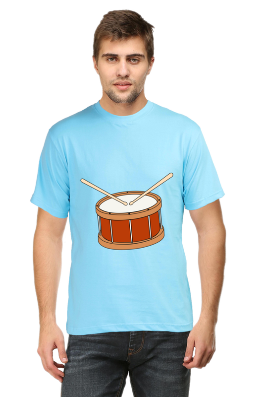 Artredis Men Cotton Printed Regular Fit T-Shirts |Drum| | Half Sleeves | Round Neck