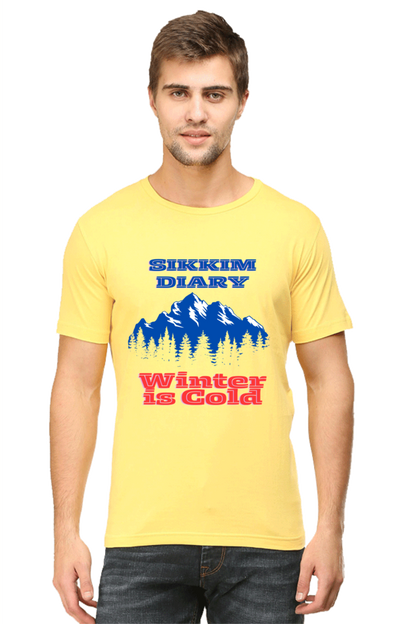 Artredis Men Cotton Printed Regular Fit T-Shirts |Sikkim Diary| | Half Sleeves | Round Neck