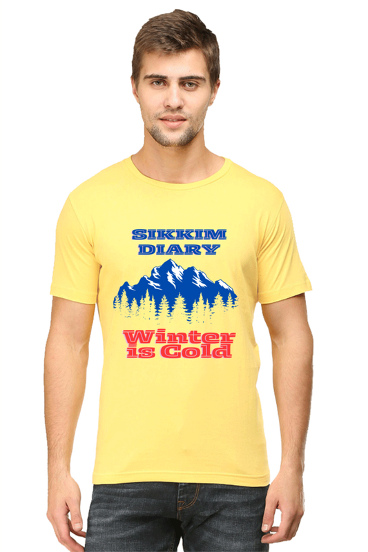 Artredis Men Cotton Printed Regular Fit T-Shirts |Sikkim Diary| | Half Sleeves | Round Neck