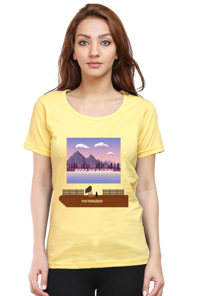 Artredis Women Cotton Printed Regular Fit T-Shirts | Panchmarhi| Half Sleeves | Round Neck