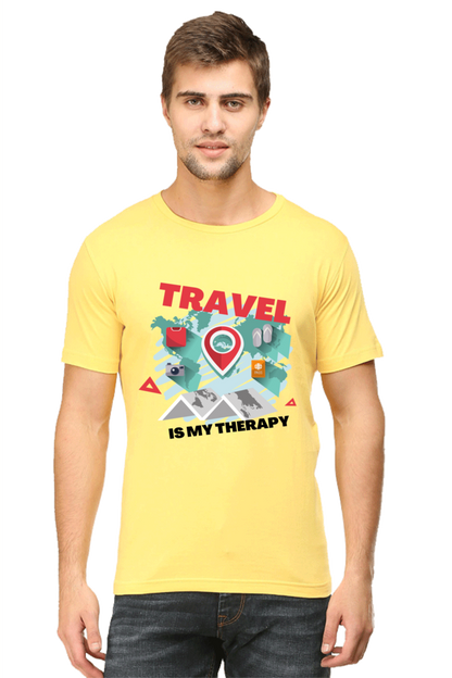 Artredis Men Cotton Printed Regular Fit T-Shirts |Travel| | Half Sleeves | Round Neck