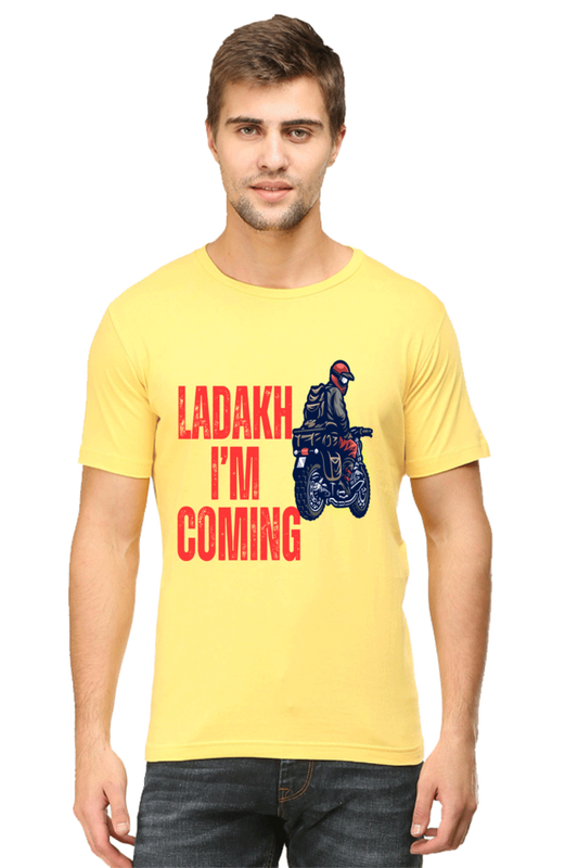 Artredis Men Cotton Printed Regular Fit T-Shirts |Ladakh Bike| | Half Sleeves | Round Neck