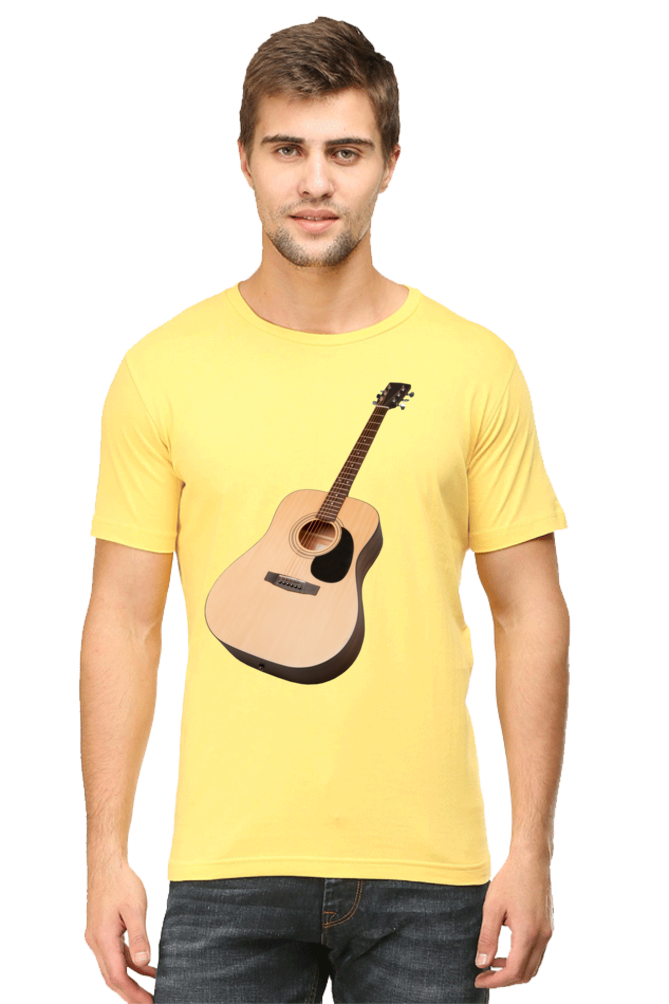 Artredis Men Cotton Printed Regular Fit T-Shirts |Guitar| | Half Sleeves | Round Neck