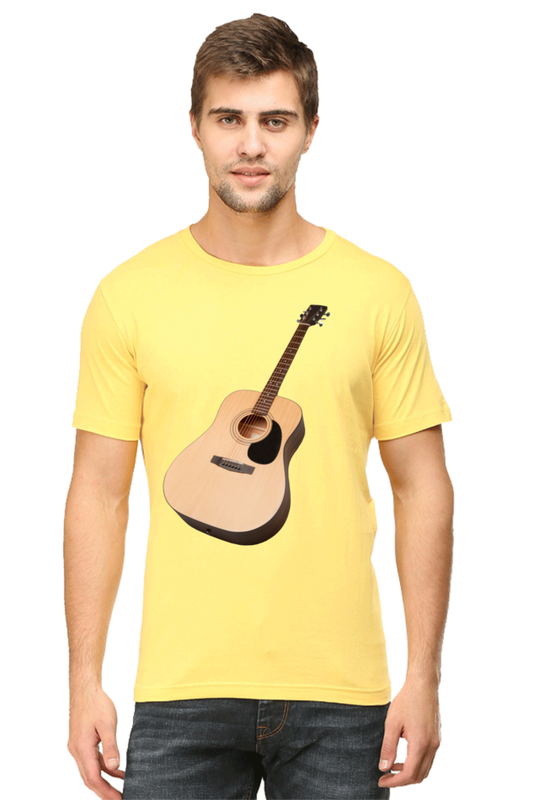 Artredis Men Cotton Printed Regular Fit T-Shirts |Guitar| | Half Sleeves | Round Neck